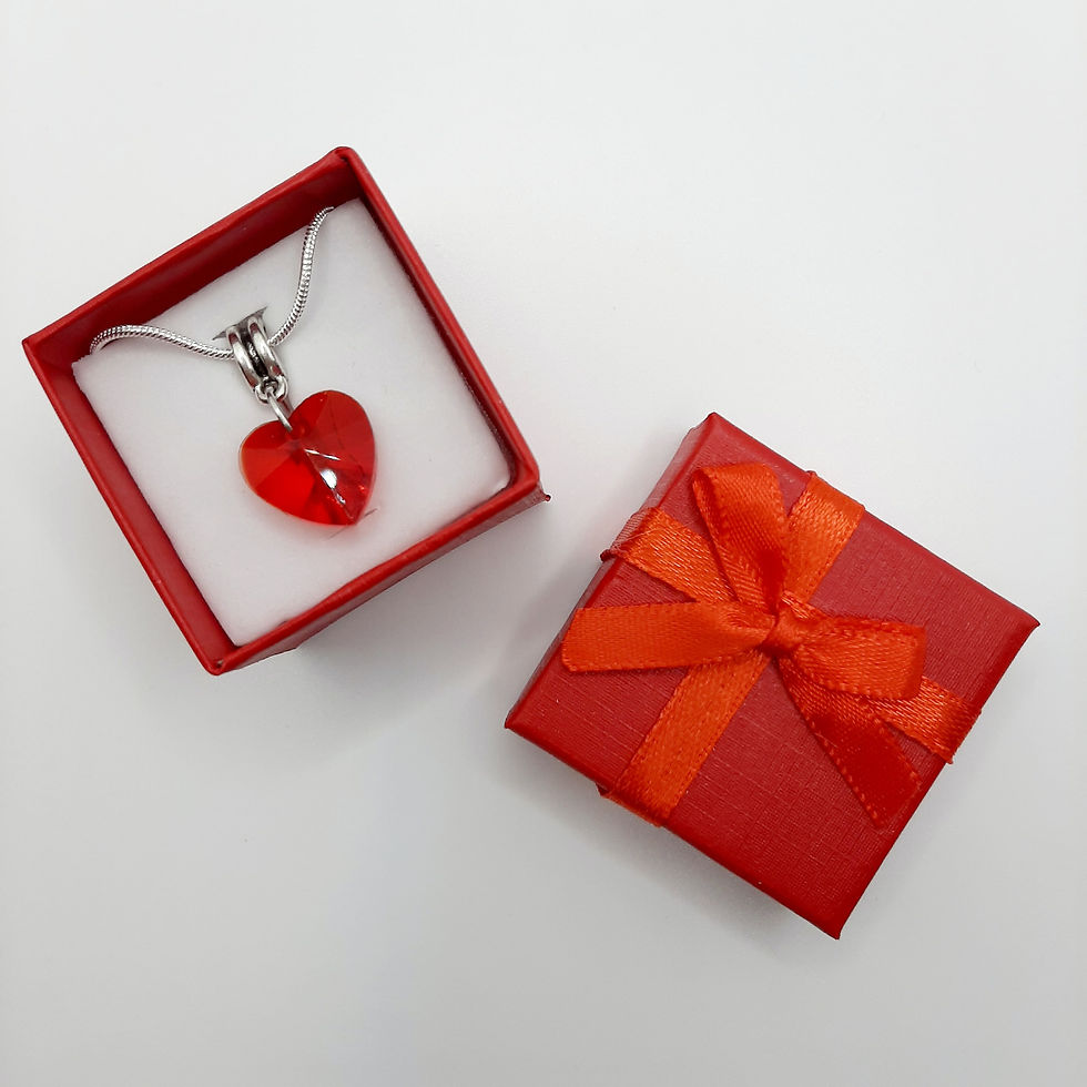 Miniature : Collier "I Love You" - Cœur Rouge Passion