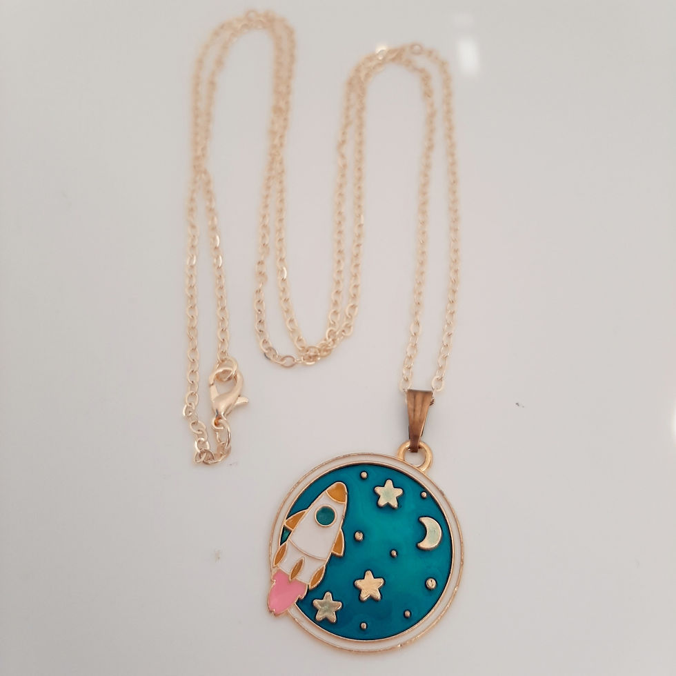 Collier | Pendentif : Dans l'espace