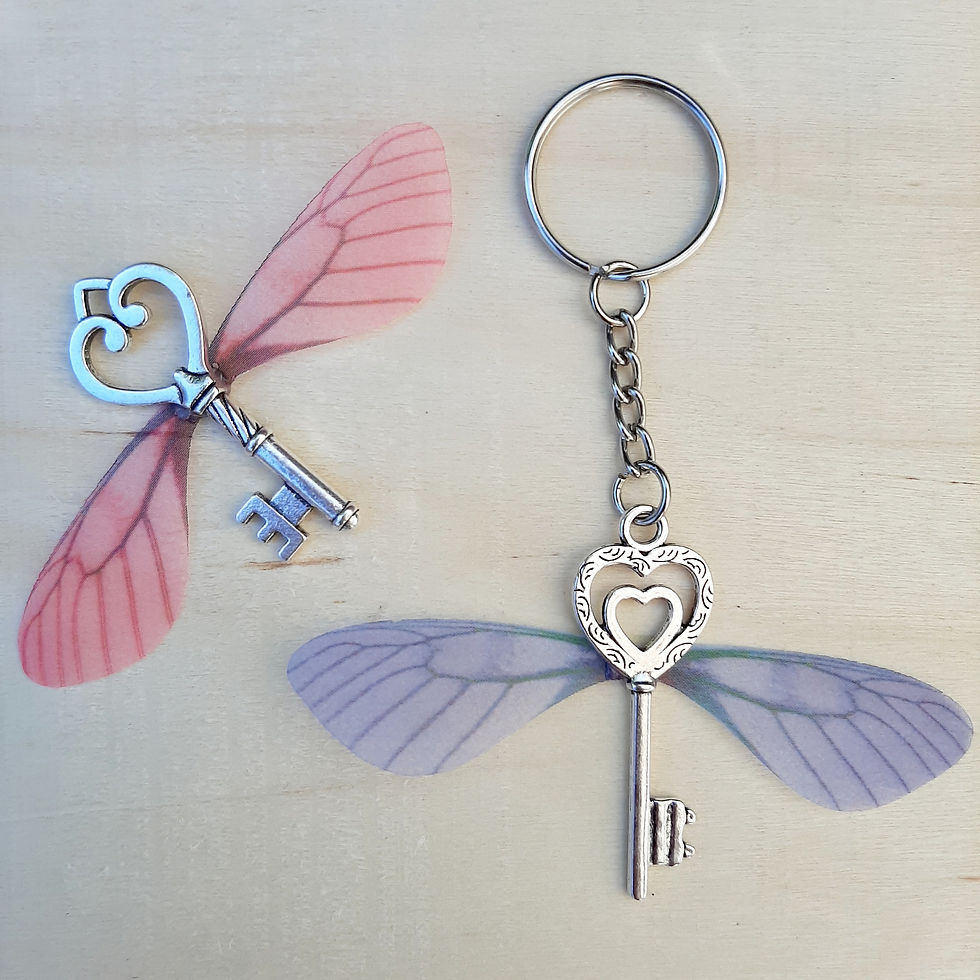 Miniature : Porte-clés / Bijoux de sac : Clé volante ailée