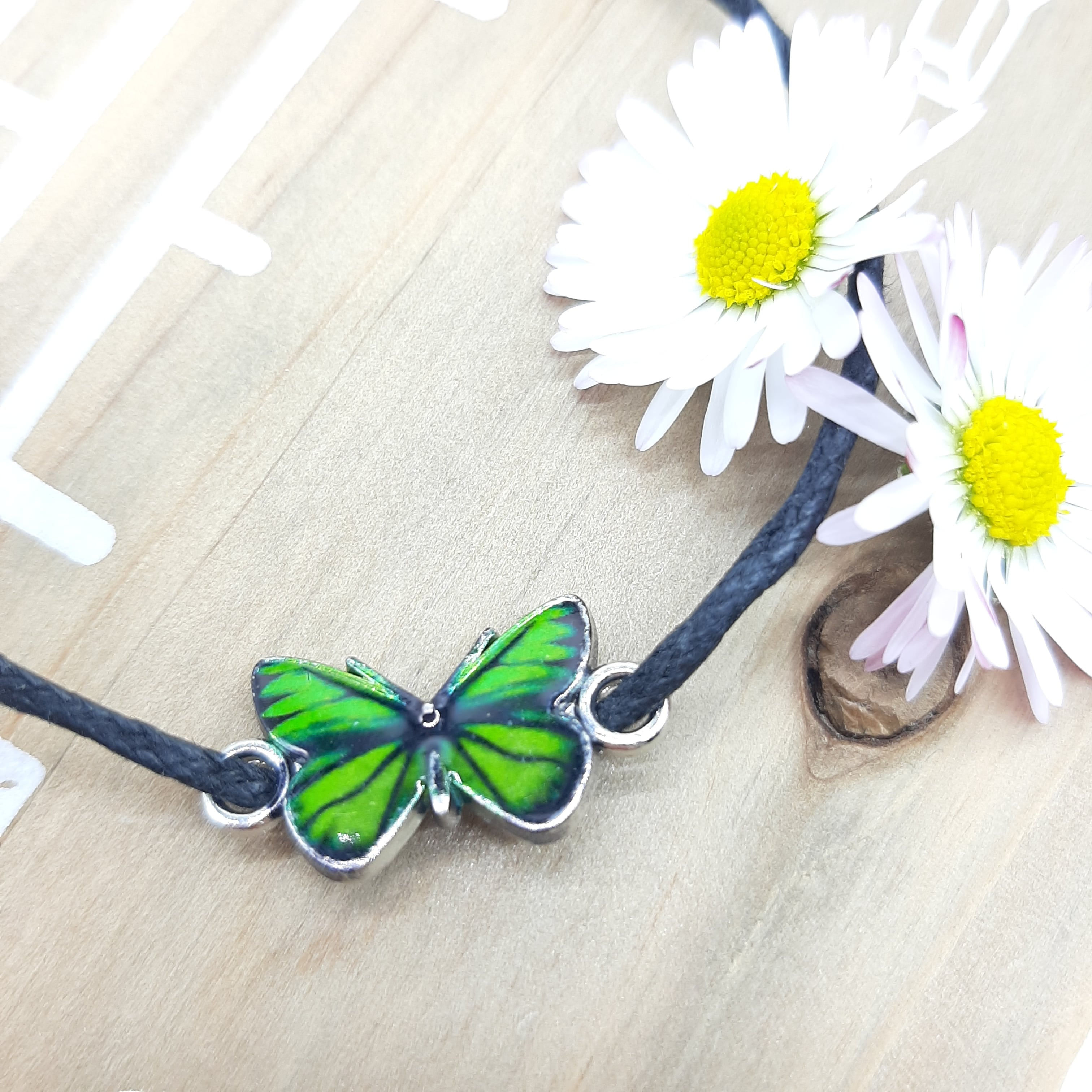 Bracelet Bohème - "Amaryllis" - Vert Émeraude