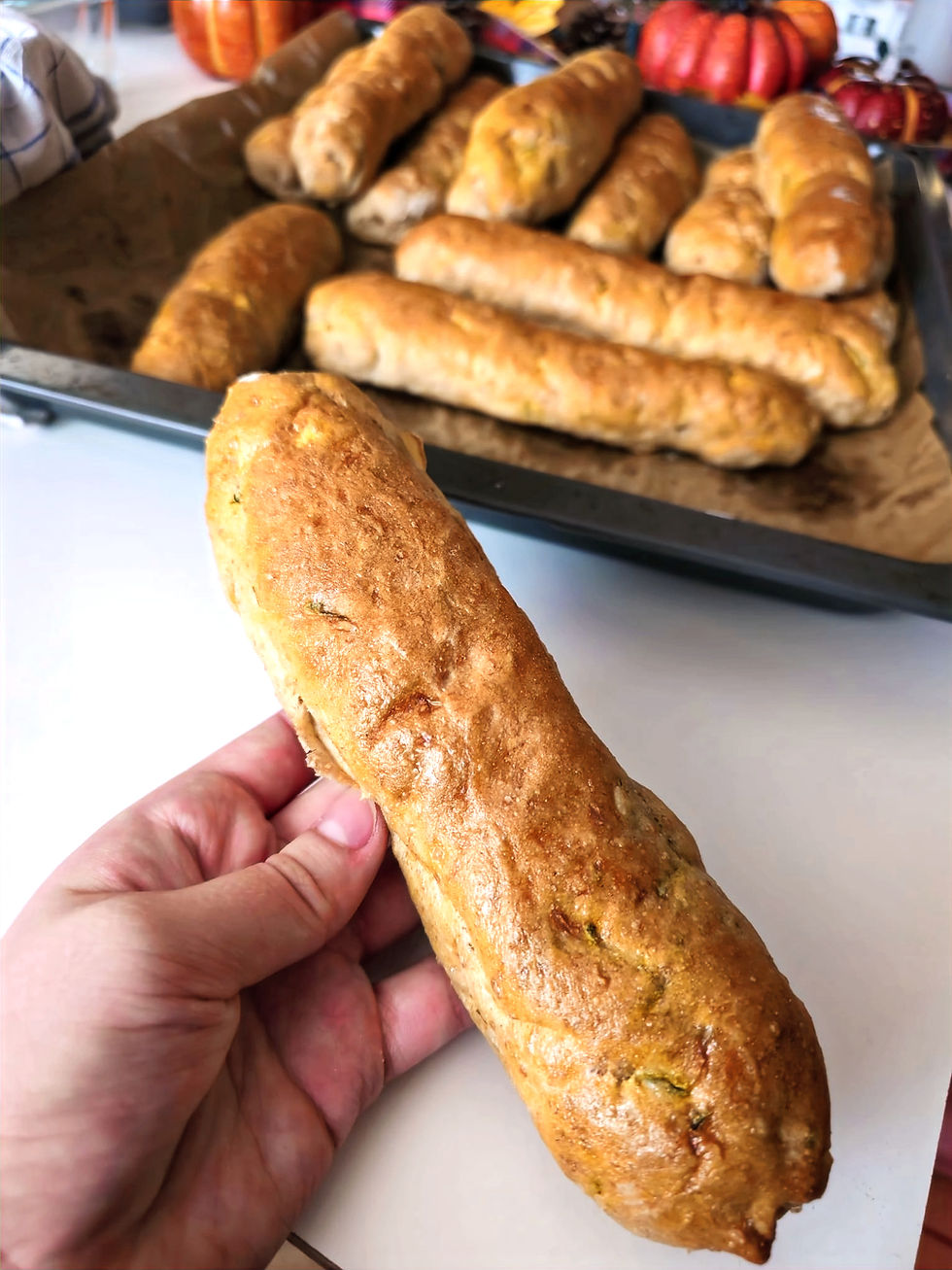 Jednoduché cuketové bagetky