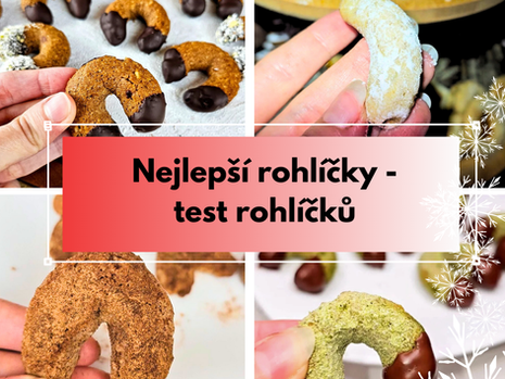 Nejlepší (nejen) vanilkové rohlíčky - test rohlíčků