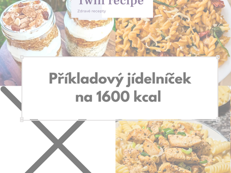 Příkladový jídelníček na hubnutí na 1600 kcal #27