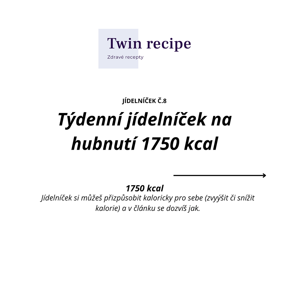 Týdenní jídelníček na hubnutí 1700 kcal #7