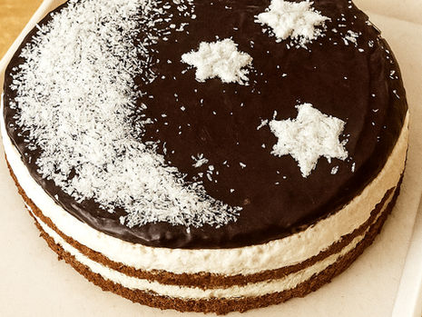 Nejjednodušší čokoládový dort s kokosem