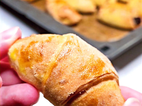 Tvarohové svatomartinské rohlíčky bez kynutí