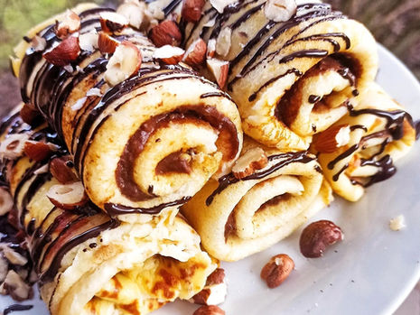 Tvarohové palačinky bez mouky s avokádovou nutellou