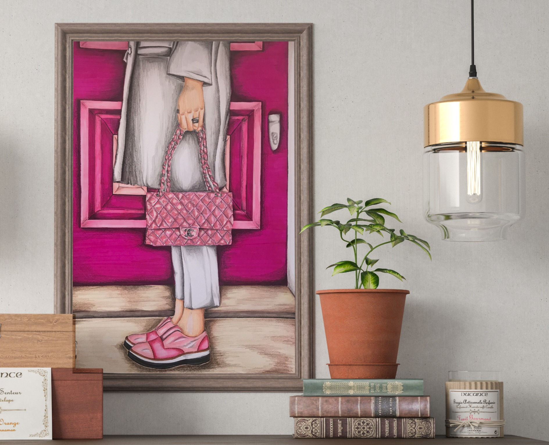 pink CHANEL       30cm-40cm