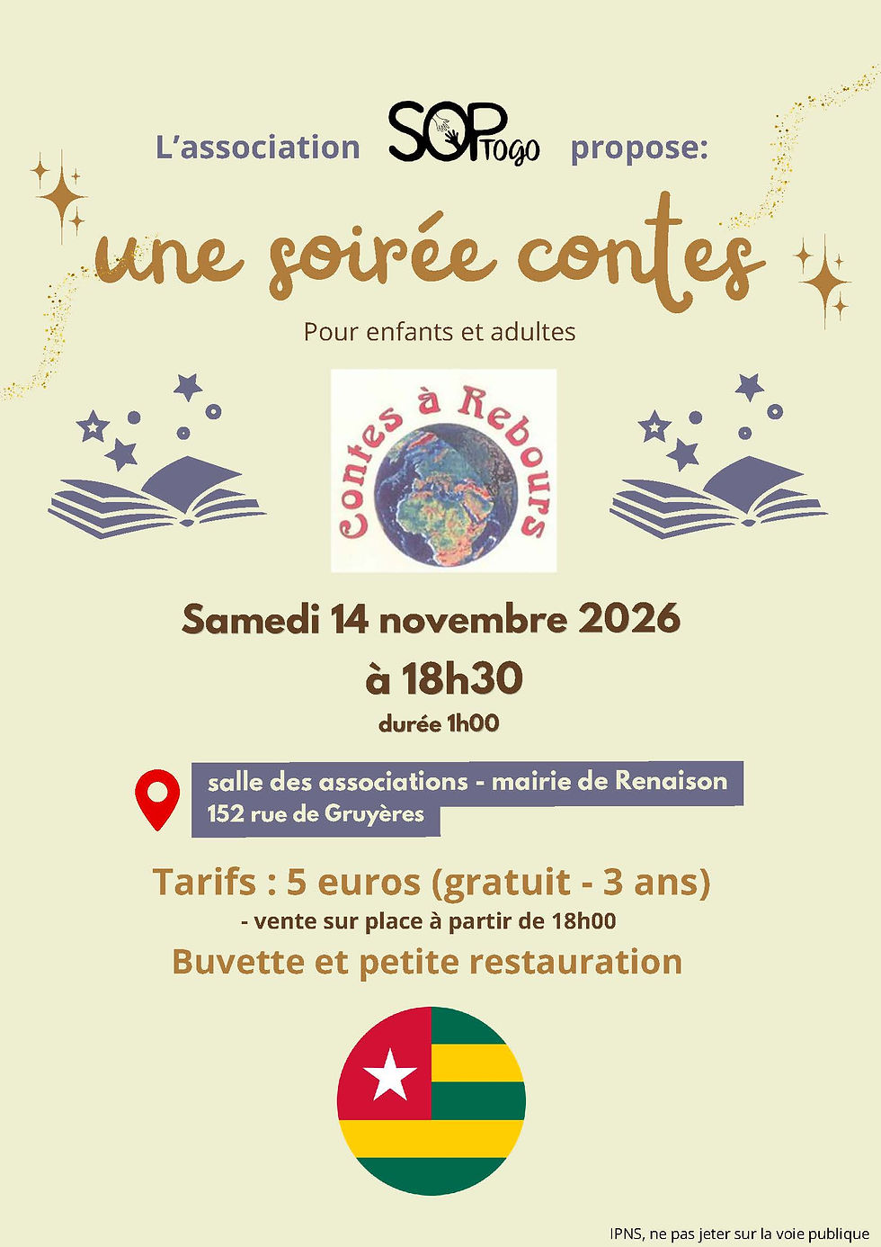 Soirée contes avec petite restauration