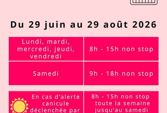 Déchèterie : horaires d'été