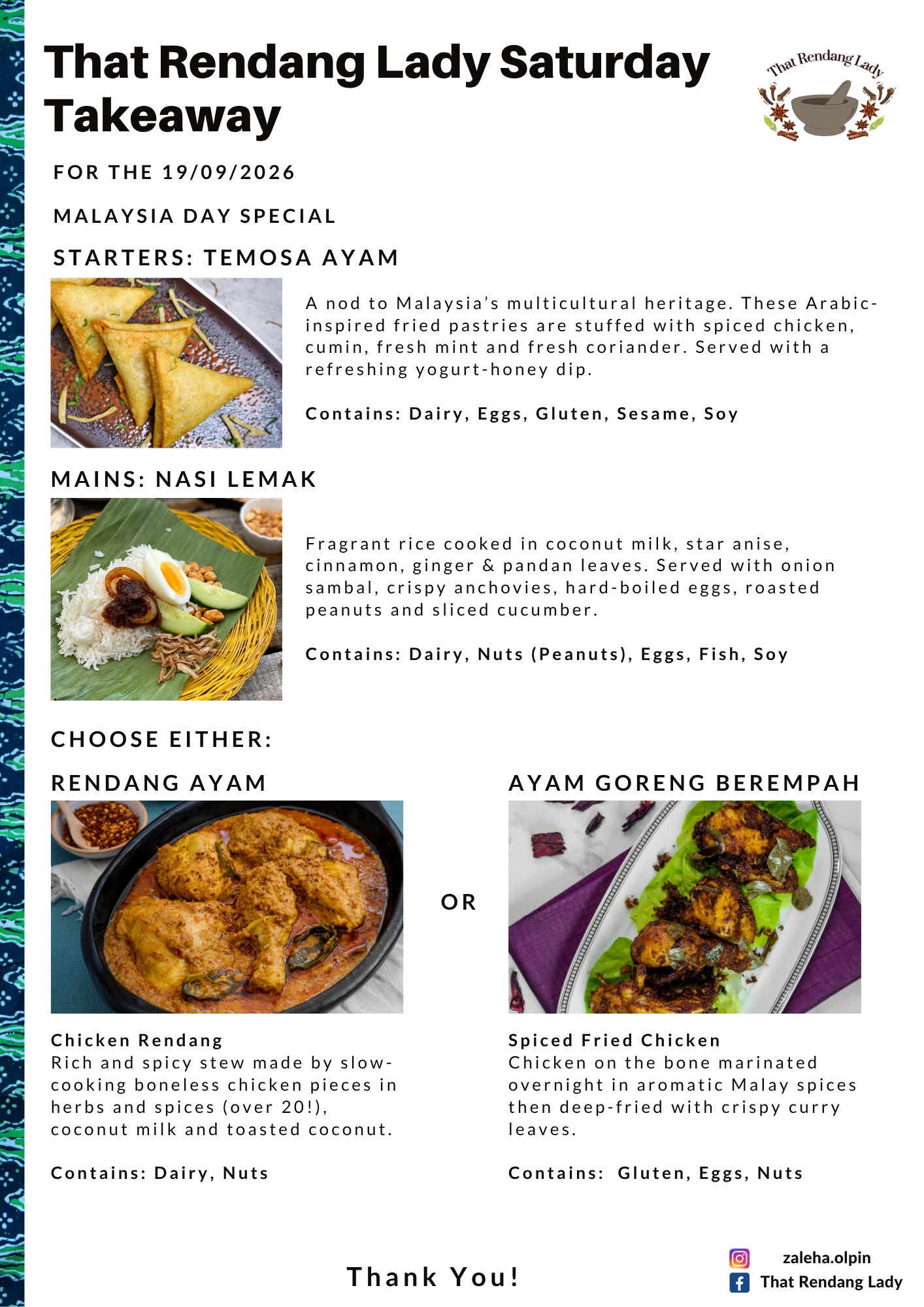 That Rendang Lady Saturday Takeaway