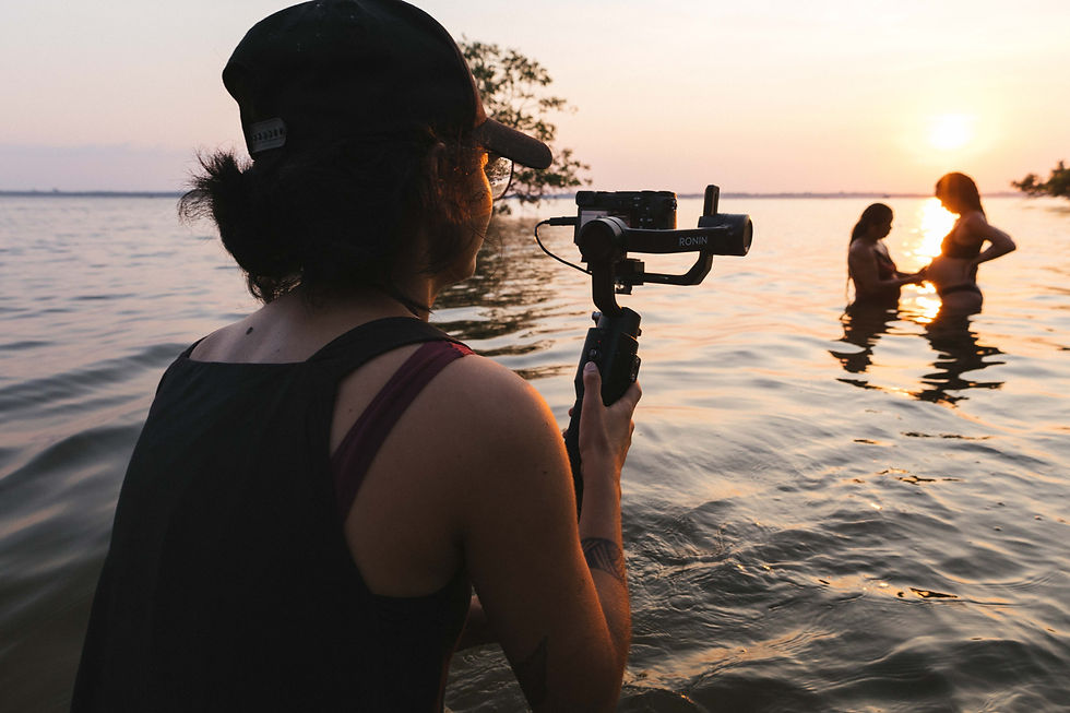 Gravações do documentário Ventre Afluente