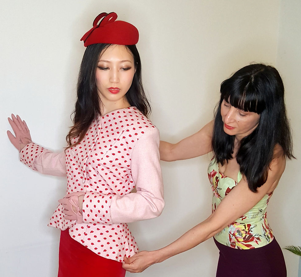 Thumbnail: Pink and Red Tweed Jacket