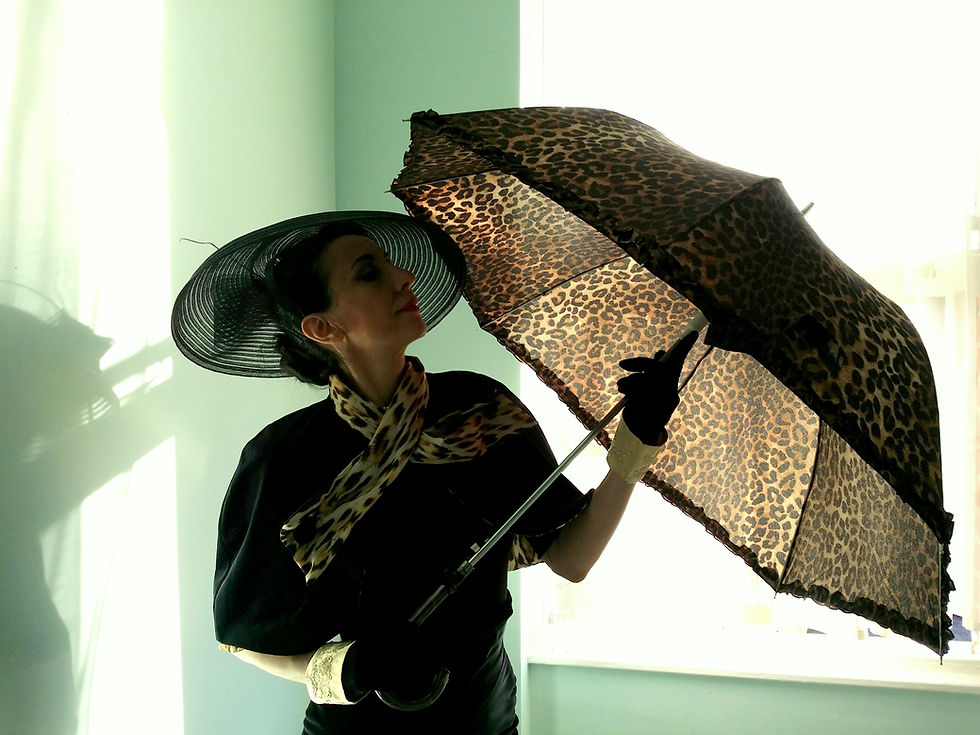 Thumbnail: The 'Ava' Black Velvet and Leopard print Cape