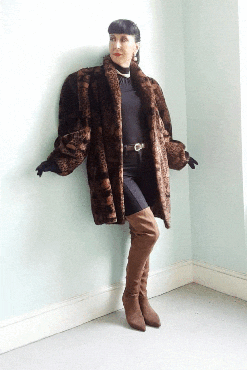 Thumbnail: Atelier Apparence Faux Fur Disney coat 1980s immaculate