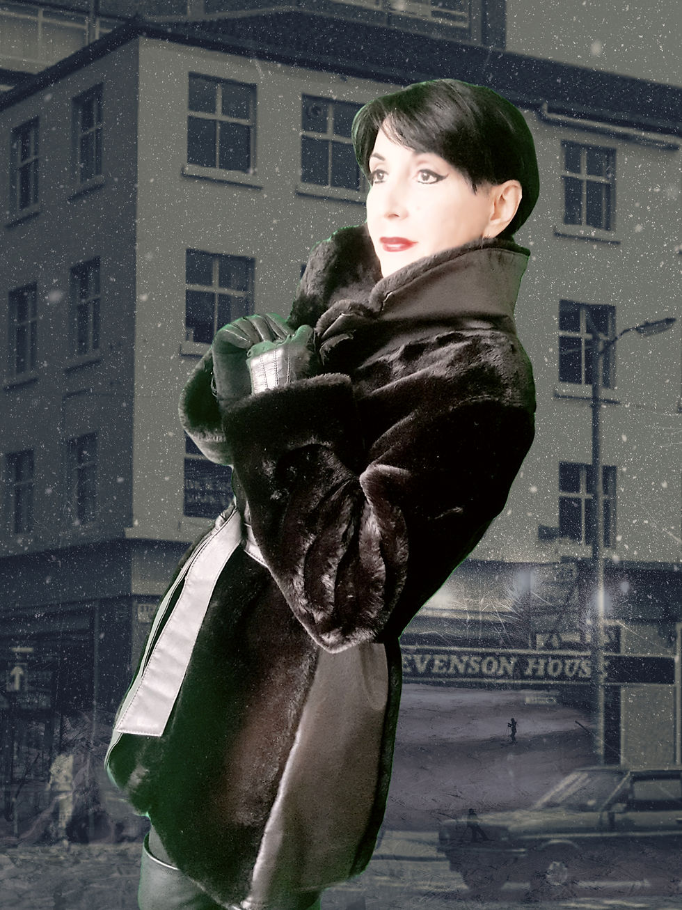 Thumbnail: Rare Gold Label vintage early 1970s faux fur & faux leather Snugkoat Made in UK