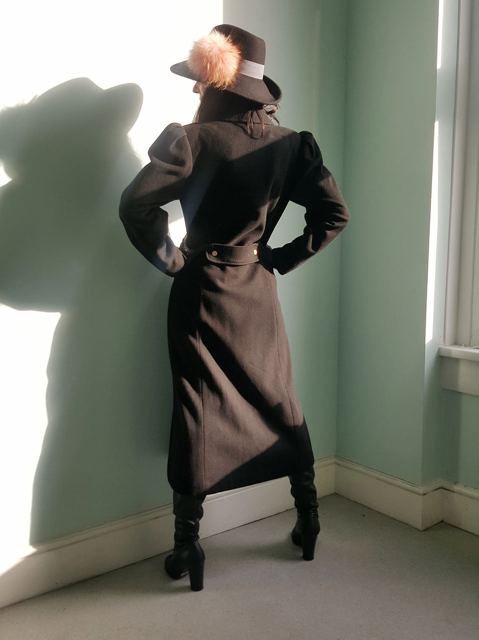 Thumbnail: Mansfield fit and flare cashmere and wool coat