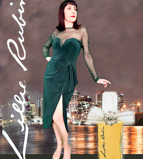 green emerald velvet dress Baudelaire Wiggle Dress in Hunter Green main image 1