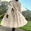 Thumbnail: Vintage 1970s luxury fit and flare faux fur and  real leather coat ivory colour