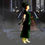 Thumbnail: Vintage green velvet bustle drape boned Sarah Whitworth Deadlier Than Male Dress