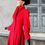 Thumbnail: Vintage Red Mansfield wool & cashmere coat 1980s does 1950s fit & flare coat