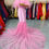 Thumbnail: Pink Maternity Shoot Baby Shower Trail Gown, Size (All)