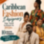 Magazine cover with four stylish Black models in vibrant Caribbean fashion; text reads Caribbean Fashion Designers You Need to Know in 2026.