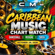 Caribbean Music Chart Watch: Dancehall, Reggae & Soca — October 29, 2026