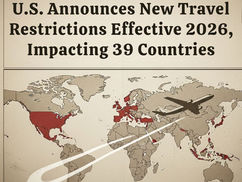 U.S. Announces New Travel Restrictions Effective 2026, Impacting 39 Countries
