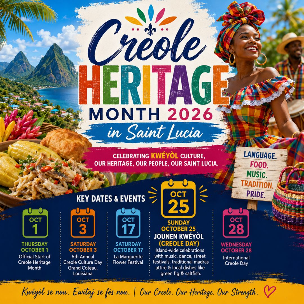 Saint Lucia Celebrates Creole Heritage Month 2026