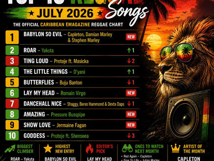 Top 10 Reggae Songs – July 2026