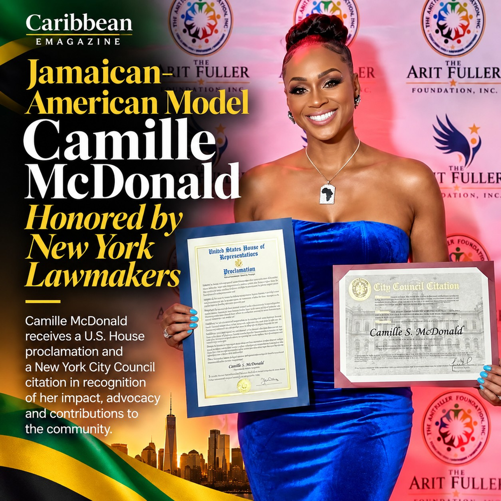 Jamaican-American Model Camille McDonald Honored by New York Lawmakers