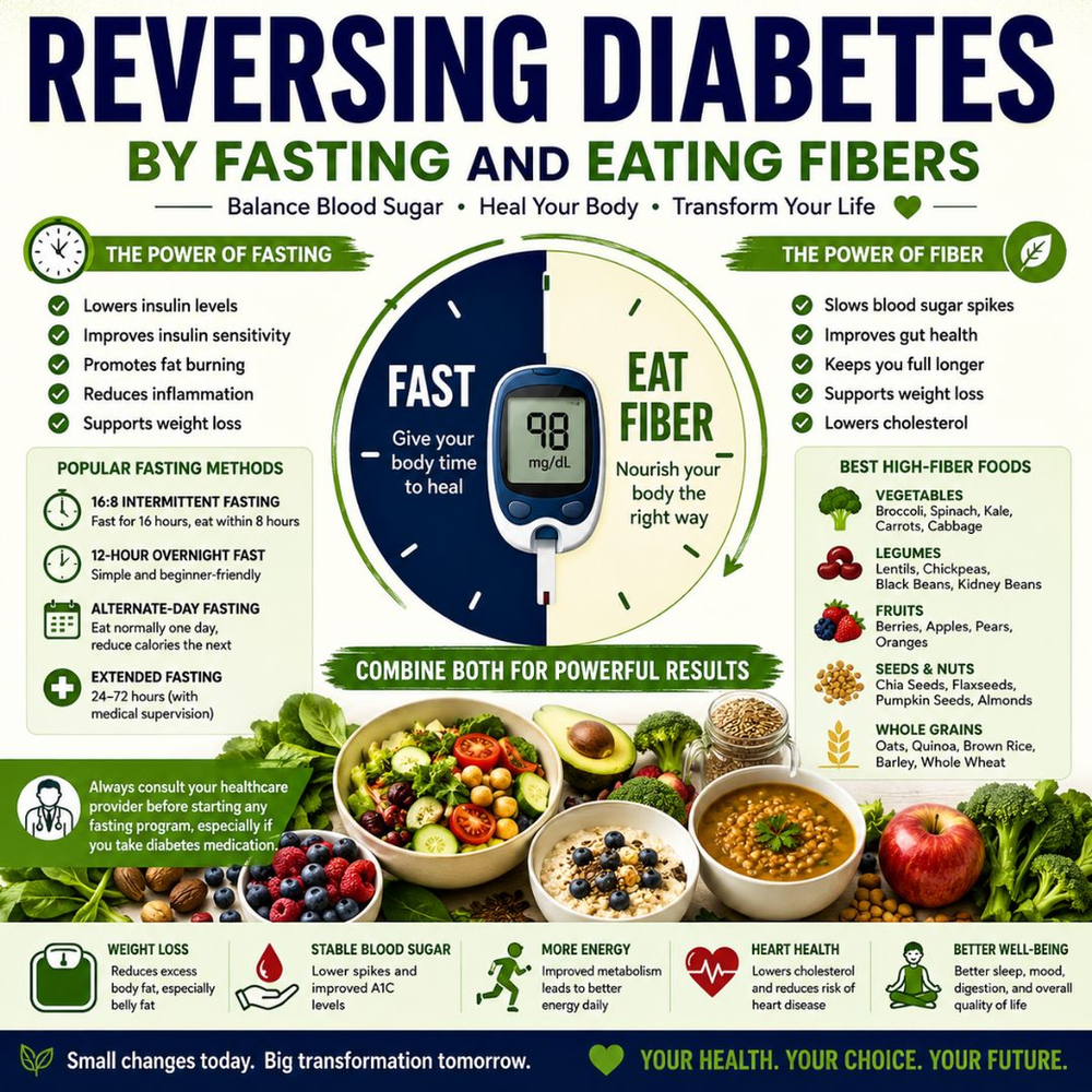 Reversing Type 2 Diabetes Through Fasting and Fiber: A Natural Approach to Better Health