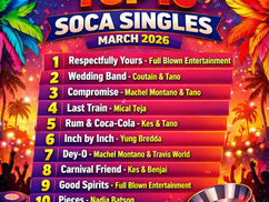 Top 10 Soca Singles – March 2026