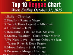 CEM Top 10 Reggae Chart – Week Ending October 31, 2025