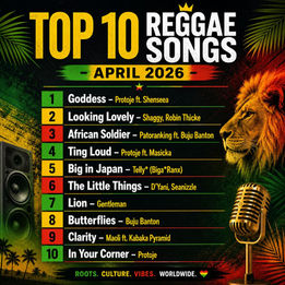 Top 10 Reggae Songs – April 2026