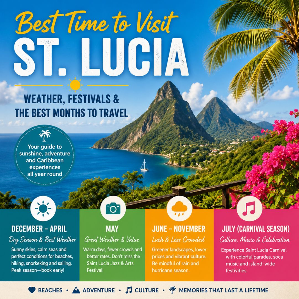 Best Time to Visit St. Lucia: Weather, Festivals & the Best Months to Travel