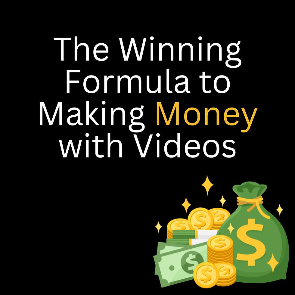 The Winning Formula to Making Money with Videos