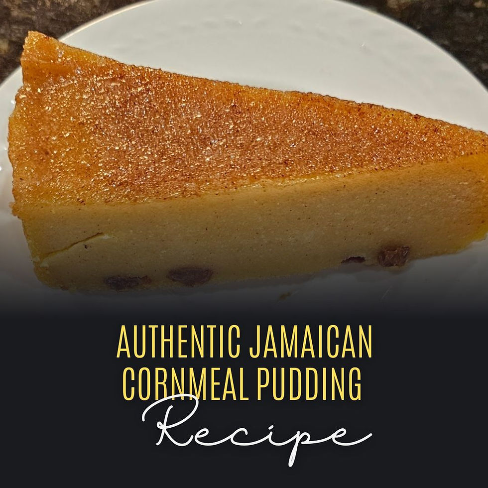 Authentic Jamaican Cornmeal Pudding Recipe