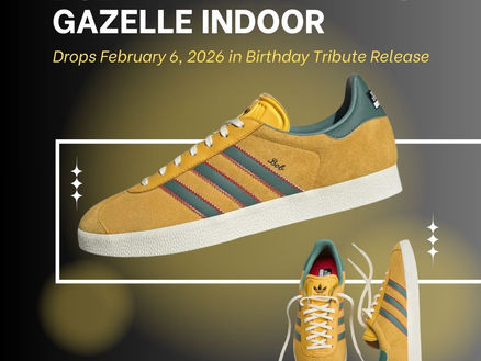 Bob Marley x Adidas Gazelle Indoor Drops February 6, 2026 in Birthday Tribute Release