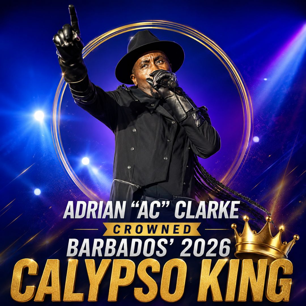 Adrian "AC" Clarke Crowned 2026 Pic-O-De-Crop Calypso Monarch, Claims Historic Fourth Title
