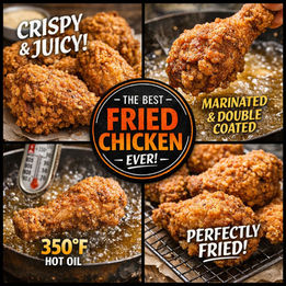 The Best Crispy Fried Chicken Recipe (Juicy, Golden & Perfect Every Time)