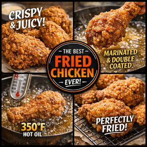 The Best Crispy Fried Chicken Recipe (Juicy, Golden & Perfect Every Time)