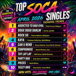 Top Soca Singles – April 2026