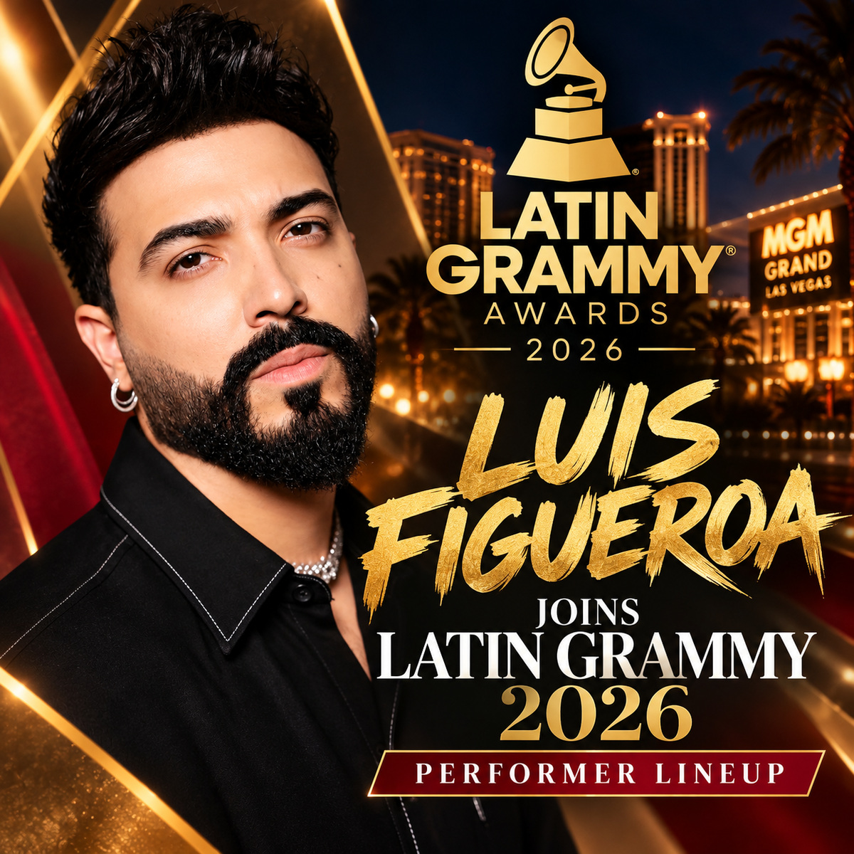 Luis Figueroa Joins Latin Grammy 2026 Performer Lineup