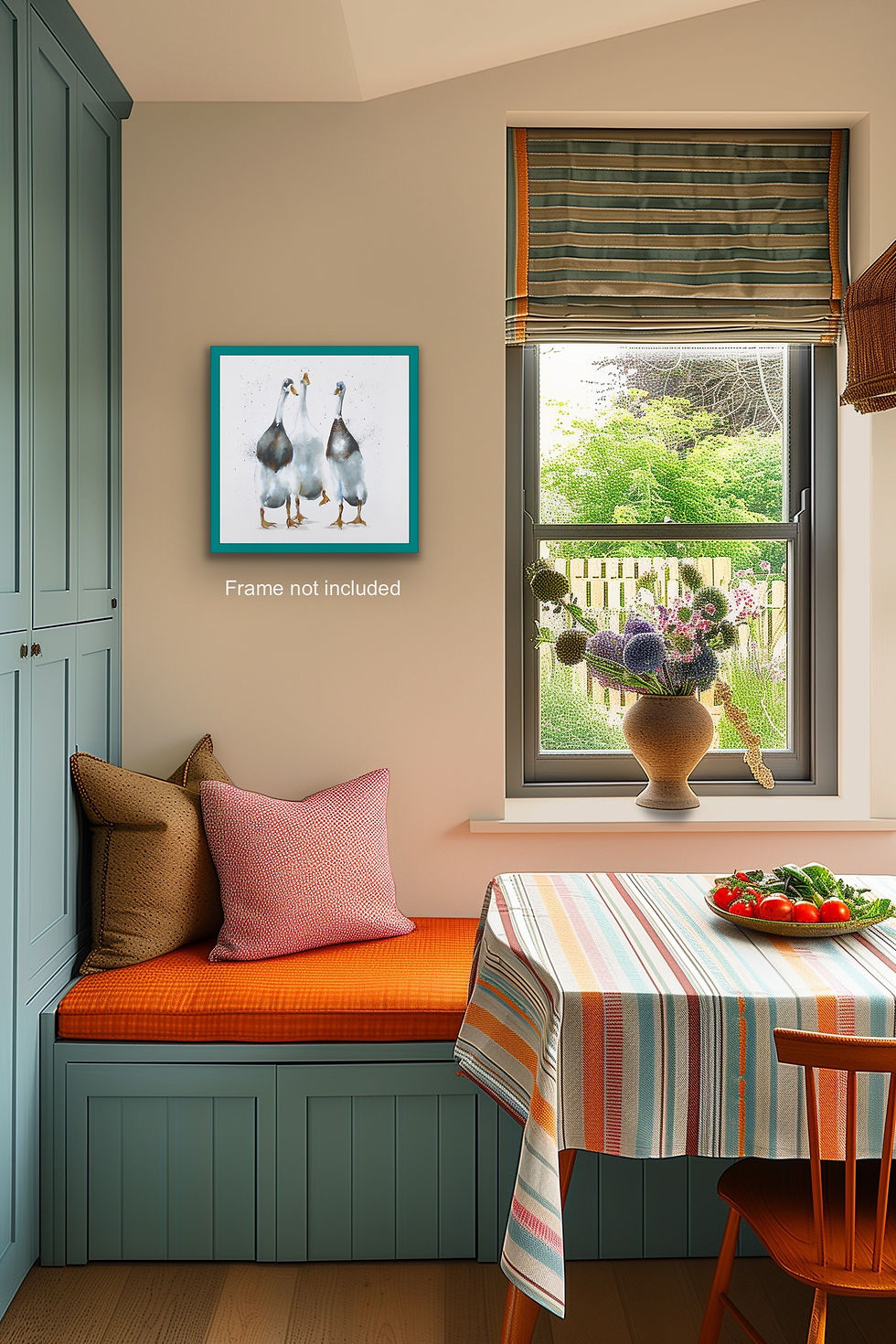 Thumbnail: Runner Duck Trio Square (Unframed)