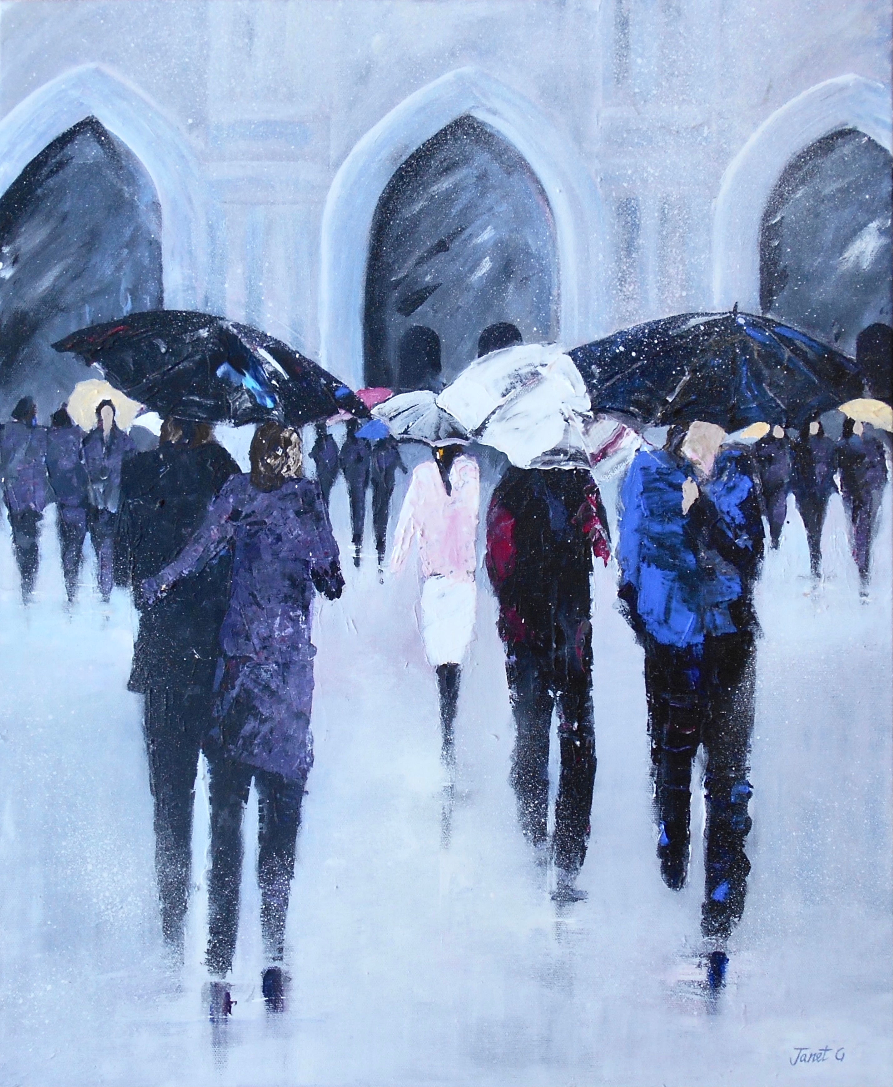 Raining at Notre Dame (Unframed)