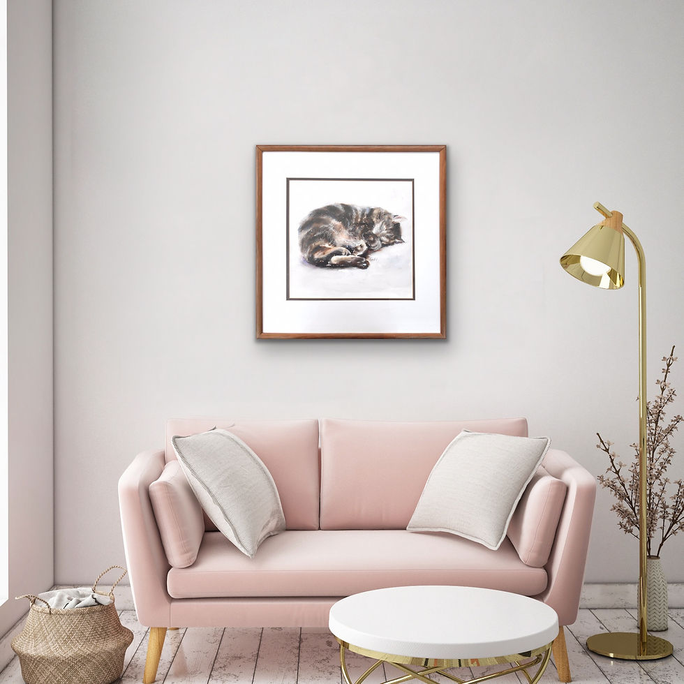 Thumbnail: Tabby Cat (Framed)