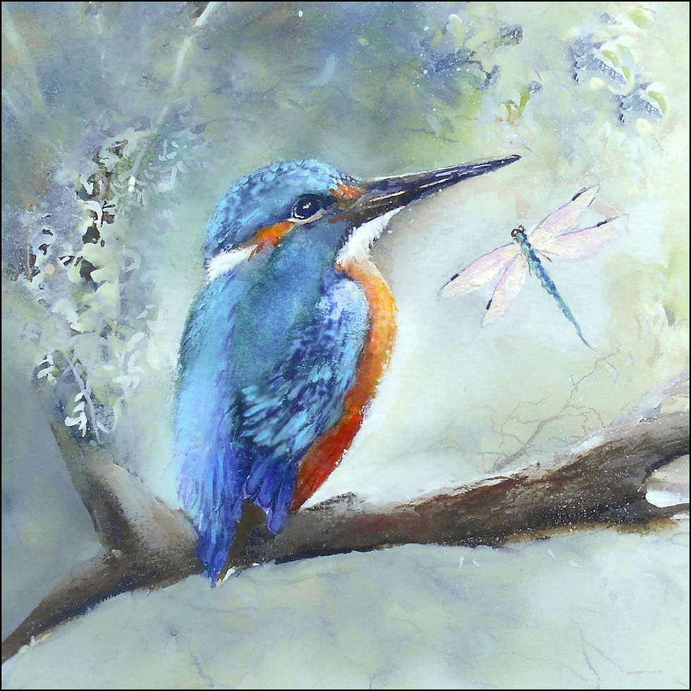 Kingfisher & Dragonfly