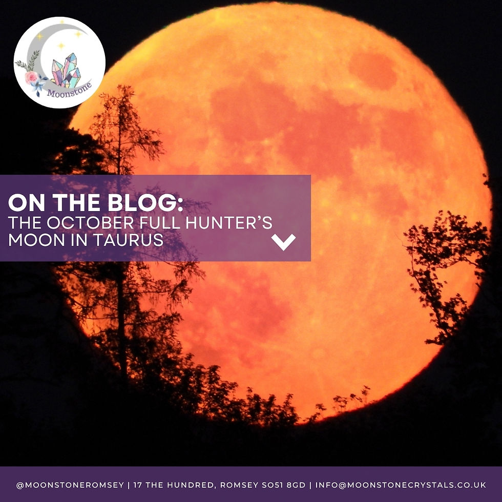 an image of a full moon with a red hue representing the october hunter moon